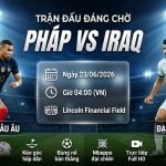 Ảnh bìa nhận định và soi kèo trận đấu Pháp vs Iraq lúc 04h00 ngày 23/06 tại World Cup 2026 - Trực tiếp bóng đá chuẩn HD trên Xoilac TV